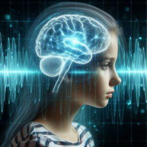ai generated, girl, brain
