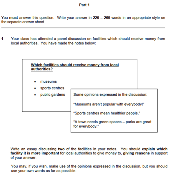 Writing Exam | Part 1 | Cambridge C1 - digbi.net